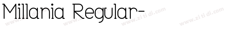 Millania Regular字体转换